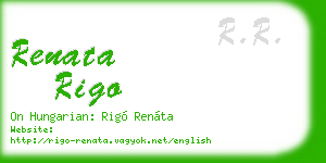 renata rigo business card
